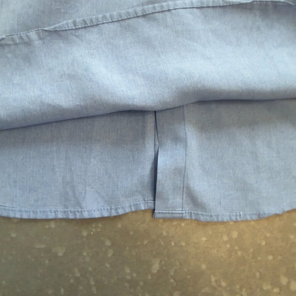 Bugatchi Uomo Blue Button-Down Shirt – Size L - Picture 8 of 11